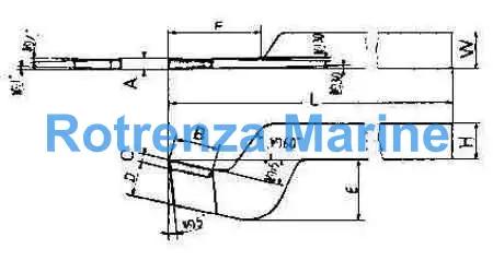 TOOL BIT TIP WELDED HSS, PARTING-25 25X25X280MM