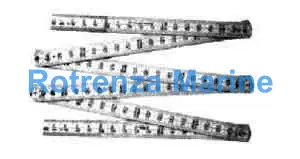 RULE SIX-FOLD WOODEN YELLOW, METRIC 1MTR