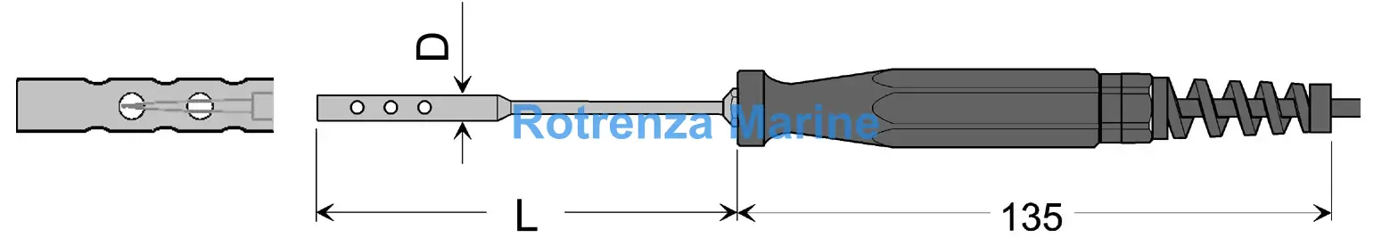 SENSOR PT100 FOR SIKA MH3750, AIR/GAS GLF401 FIG6
