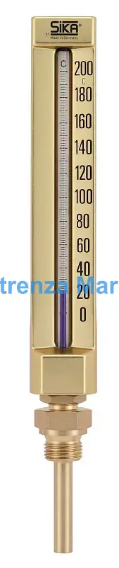 THERMOMETER SIKA 174B 110X30MM, PT1/2 0-100DEG.C 30MM-STEM