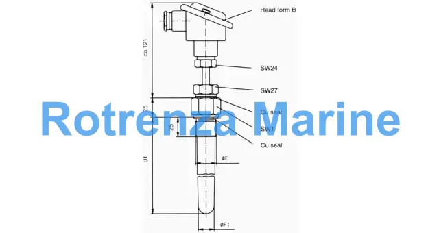 SENSOR TEMP FOR EXHAUST GAS, SIKA W/FURTHER DETAILS 