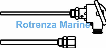 THERMOMETER RESISTANCE SCREWIN, W/FIXED INSERT AMETEK 1809 BFM