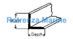 STEEL UNEQUAL ANGLE HOT-ROLLED, 75X50X6MM 6MTR