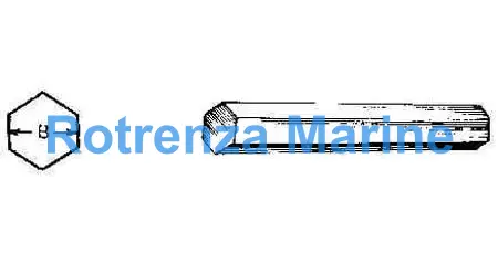 STAINLESS STEEL HEXAGON, HOT-ROLLED SUS-430 54MM 4MTR