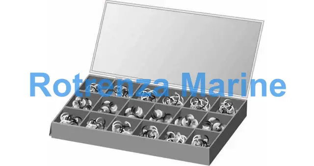 CIRCLIP KIT STEEL SET NO.1, TOTAL 890'S 