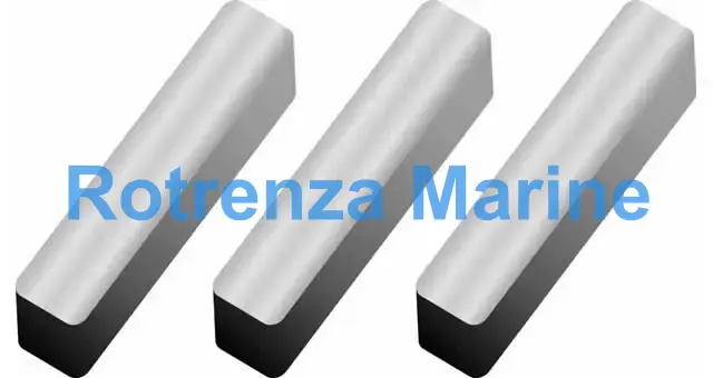 KEY MACHINE DOUBLE SQUARE ENDS, STEEL 25X14X300MM 