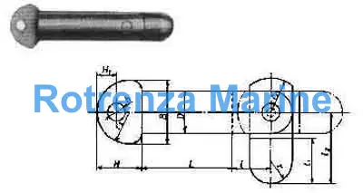 PIN SHIP'S TOGGLE A TYPE, S.STEEL WITH FURTHER DETAIL