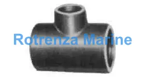 TEE REDUCING MALLEABLE CAST, IRON GALV 2-1/2X2-1/2X2