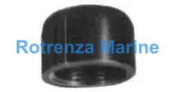 CAP MALLEABLE CAST IRON BLACK, 2-1/2"