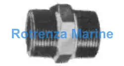 NIPPLE HEXAGON STEEL 2, THREADED FOR H.P. PIPE FITTING