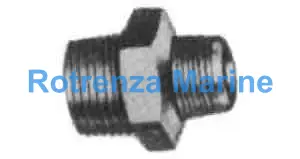 NIPPLE HEXAGON REDUCING STEEL, THREADED 3/4X3/8 F/H.P. PIPE