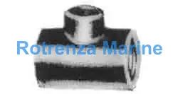 TEE REDUCING BRASS 2X1-1/2, THREADED