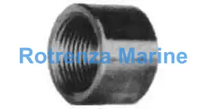 CAP ROUND STAINLESS STEEL, 1-1/4 THREADED
