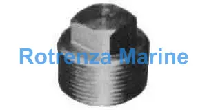 PLUG SQUARE HEAD, STAINLESS STEEL 3/4 THREADED