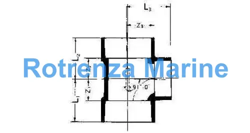 TEE REDUCING PVC FOR DRAIN, SIZE 40 X 30