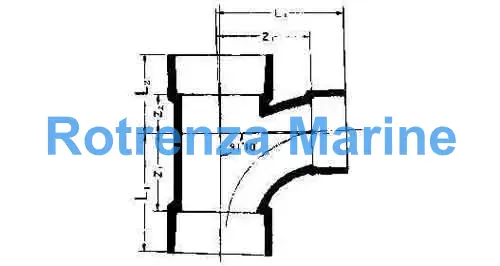 Y-PIECE REDUCING PVC 90DEG, LONG RADIUS F/DRAIN SIZE 65X50