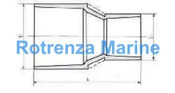 SOCKET PVC FOR WATER SUPPLY, SIZE 100X75