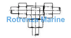 TEE COMPRESSION STEEL, 38MM 250KG