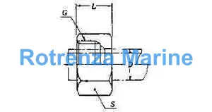 NUT FOR STEEL COMPRESSION, FITTING 18MM 400KG