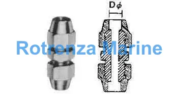 UNION COUPLING FLARED BRASS, 1/2X1/2"