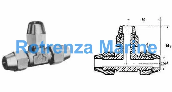 TEE FLARED BRASS 1/2"