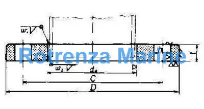 FLANGE STAINLESS STEEL WELDING, SLIP-ON FLAT FACE 5KG-40MM