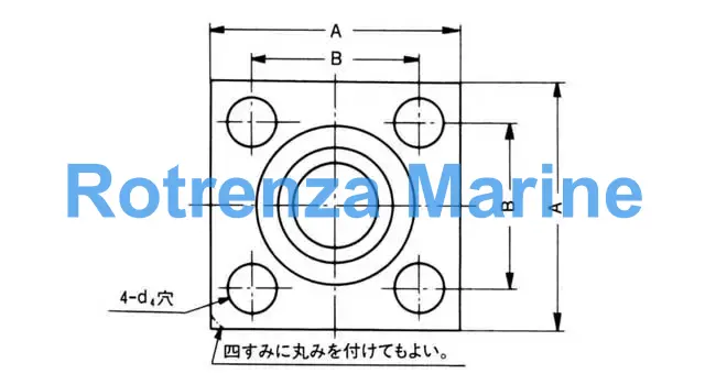 FLANGE SQUARE PIPE WELDING, HEX BOLT SHB 32MM 