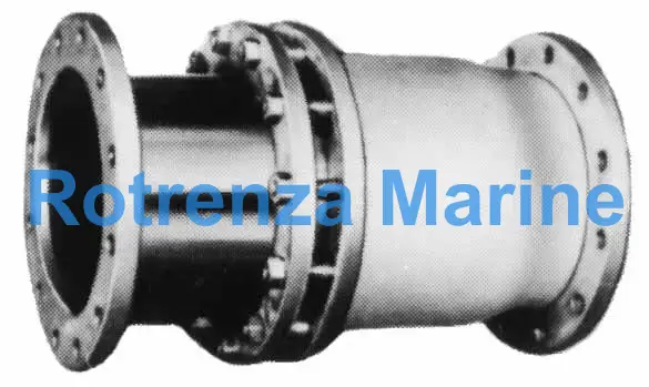 PIPE COUPLING FLEXIBLE, SLIDE TYPE WITH FURTHER DETAIL 