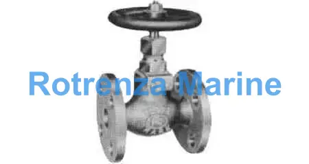 GLOBE VALVE SCREW DOWN CHECK, BRONZE FLANGED F7351 5KG-15MM