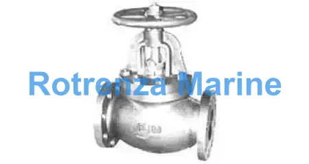 GLOBE VALVE SCREW DOWN CHECK, C-IRON FLANGED F7377 16KG-65MM