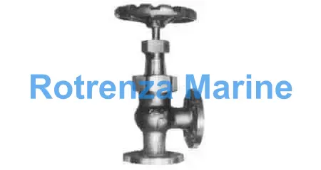 ANGLE VALVE S/D CHECK BRONZE, FL'GED U-BONNET F7412 5KG-25MM