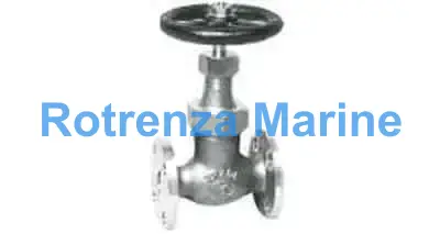 GLOBE VALVE S/D CHECK BRONZE, FL'GED U-BONNET F7413 16K-15MM