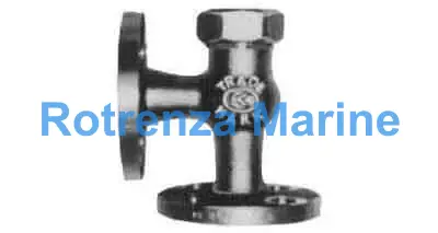 ANGLE VALVE LIFT CHECK BRONZE, FL'GED U-BONNET F7416 5KG-32MM