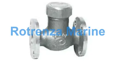 GLOBE VALVE LIFT CHECK BRONZE, FL'GED U-BONNET F7417 16K-40MM