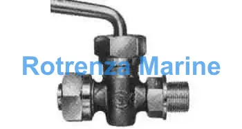 COCK SCREWED-END BRONZE, F7387 16KG-20MM