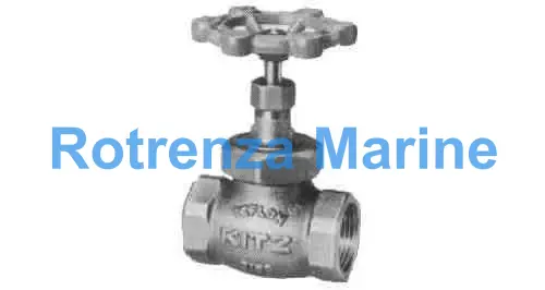 GATE VALVE BRONZE SCREWED, 125LBS PT1-1/2