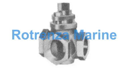 GLAND COCK 3-WAY BRONZE, SCREWED 1-1/4"