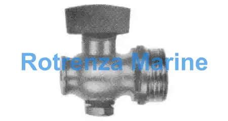 PEE COCK WITH TEE HANDLE BRASS, STRAIGHT NOSE PT1/2