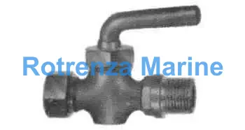 DRAIN COCK WITH LEVER HANDLE, BRONZE MALE&FEMALE PT1/4