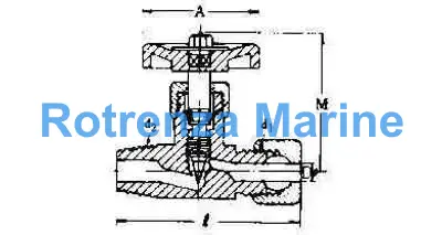 NEEDLE VALVE STRAIGHT BRASS, W/RING NUT&MALE END 10X3/8