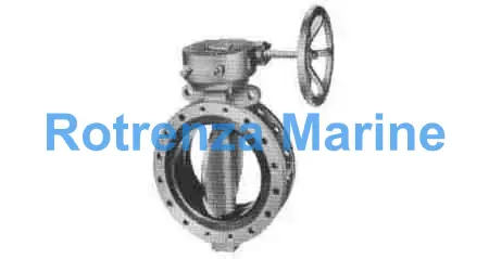 BUTTERFLY VALVE DOUBLE FLANGED, WORM GEAR ACTUATOR 28"
