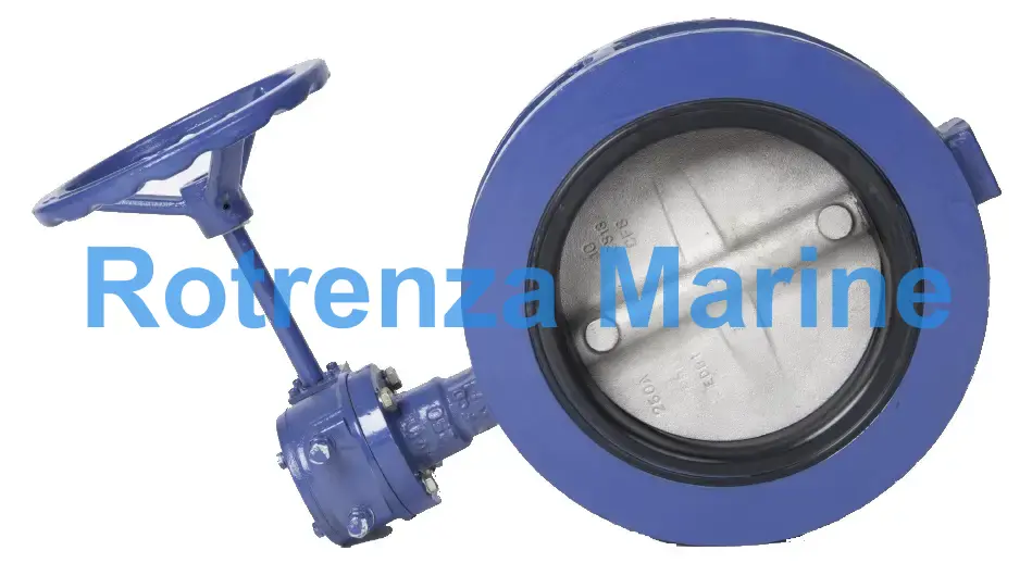 BUTTERFLY VALVE DOUBLE FLANGED, W/GEAR BOX N.CAST IRON 250MM