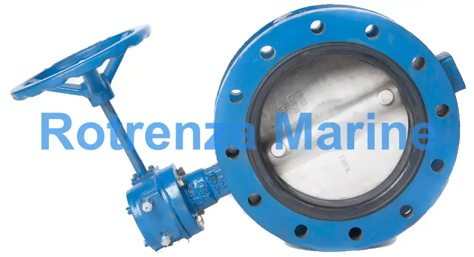 BUTTERFLY VALVE DOUBLE FLANGED, W/GEAR N.CAST IRON 10KG 250MM