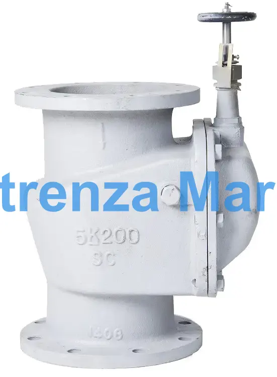 STORM VALVE VERTICAL TYPE, W/HANDLE CAST STEEL 10K 150MM