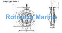 VALVE BUTTERFLY CAST IRON DIN, FLANGED TYPE #55 PN6 600MM