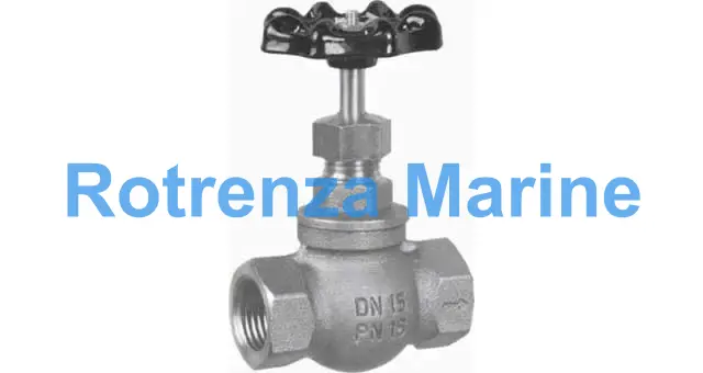 GLOBE VALVE DIN BRONZE SCREWED, #250 3/8"