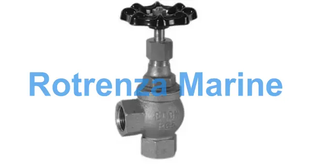 ANGLE VALVE DIN BRONZE SCREWED, #250H 1"