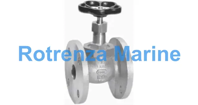 GLOBE VALVE DIN BRONZE FLANGED, PN10/16 #275 80MM