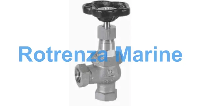 ANGLE VALVE DIN BRONZE SCREWED, #1276 3/8"