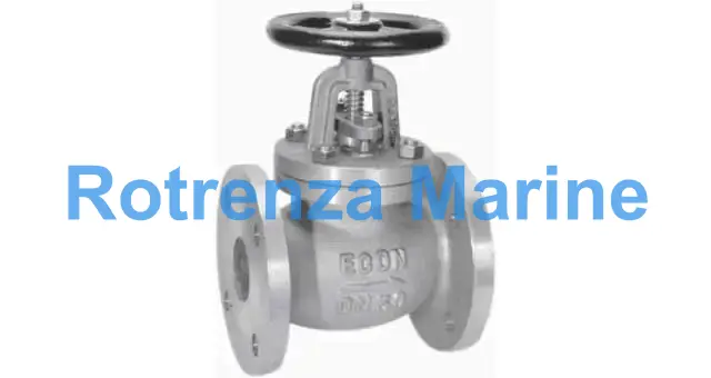 GLOBE VALVE DIN BRONZE FLANGED, PN10/16 HEAVY TYPE #1270 300MM